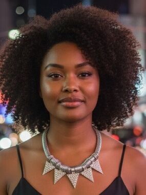 Cookie Lee Silver Crystal Triangle Necklace